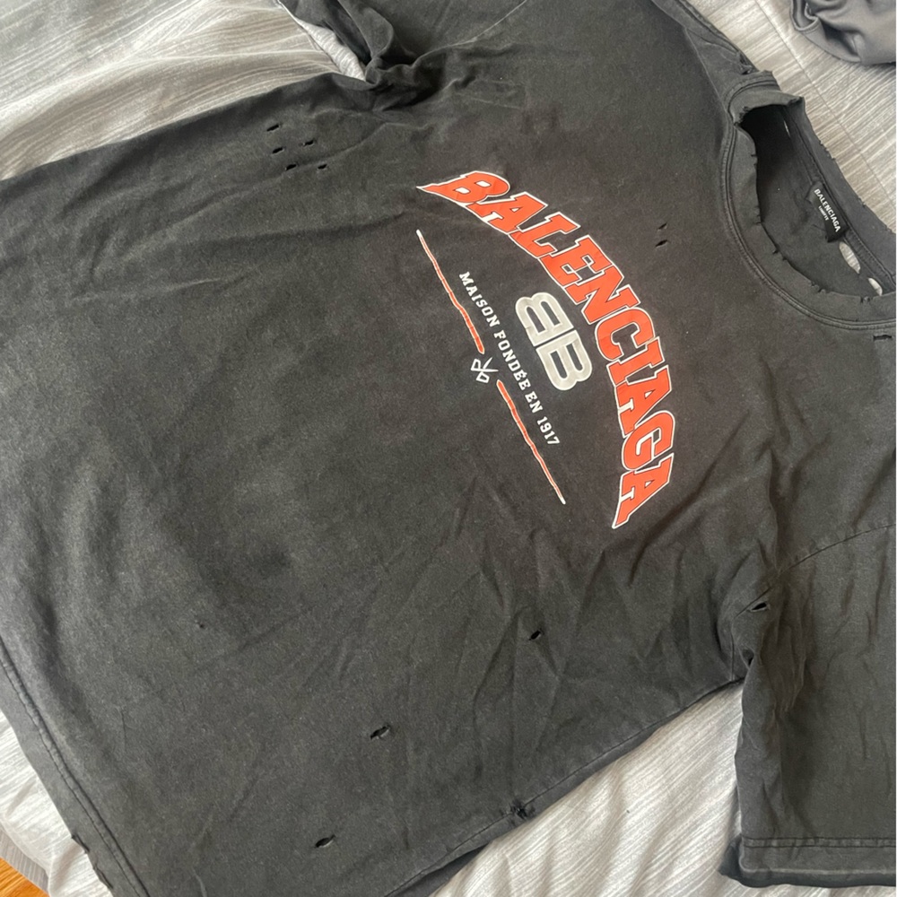 Balenciaga distressed tshirt